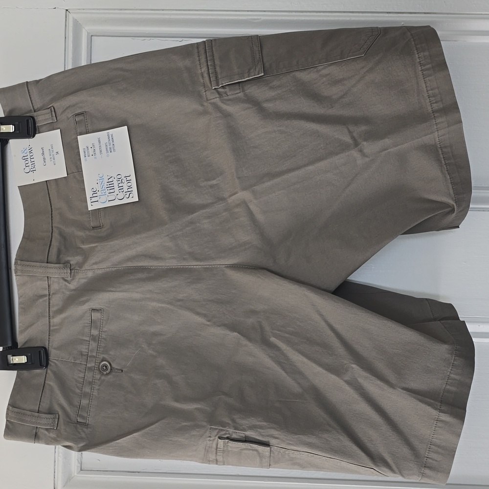 Men's Tan Cargo Shorts - Picture 2 of 4